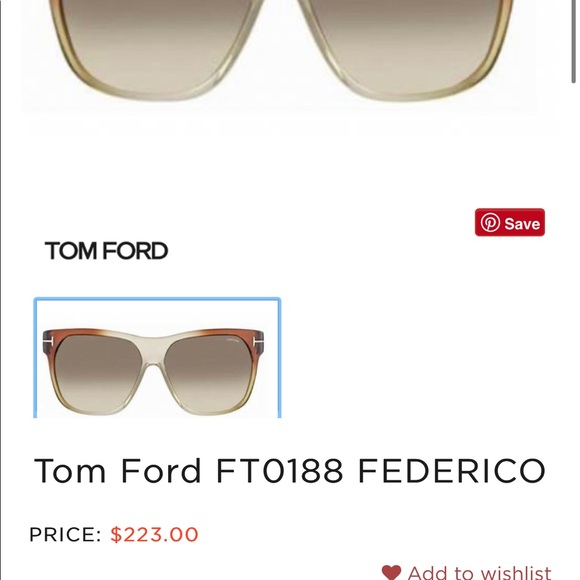BRAND NEW Tom Ford Federico Sunglasses - Picture 5 of 5